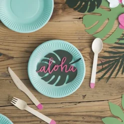 Set de 6 Decoraciones Aloha 12cm