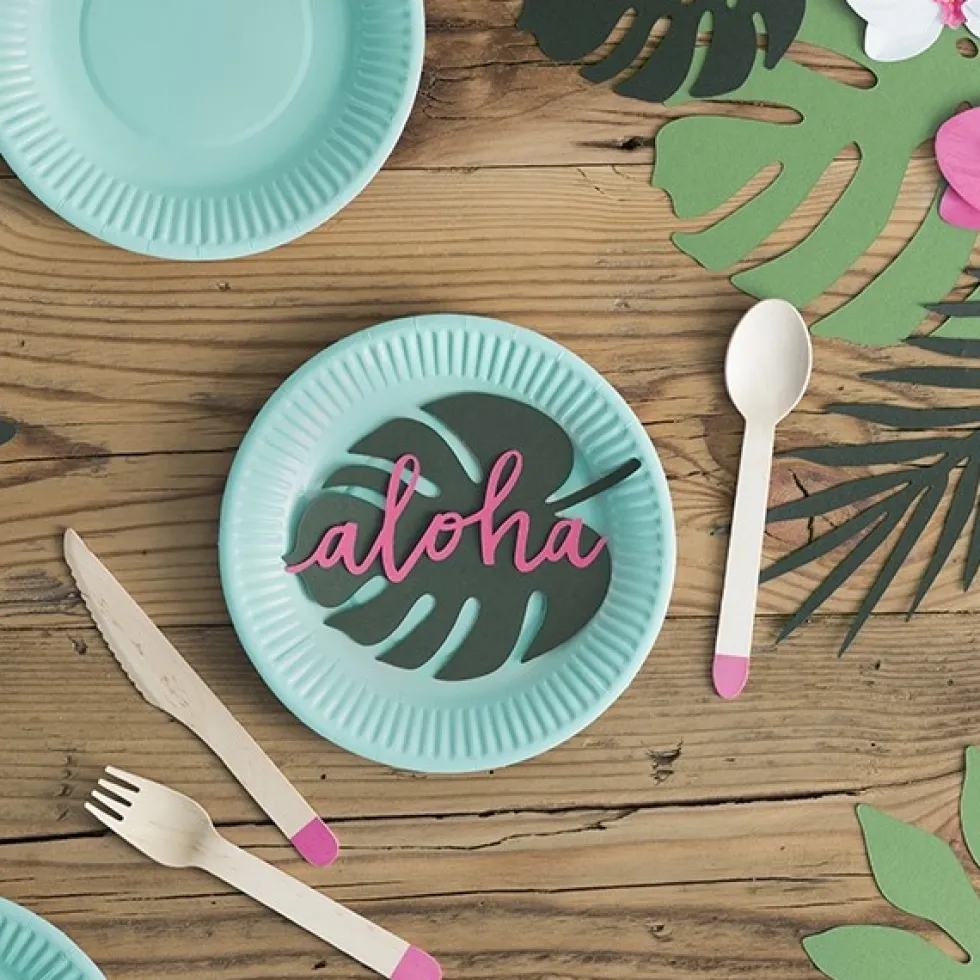 Set de 6 Decoraciones Aloha 12cm