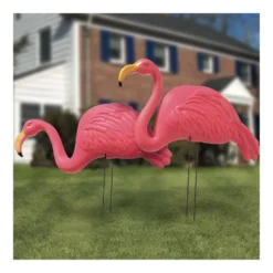 Set de 2 Flamencos para Jardín 50 cm