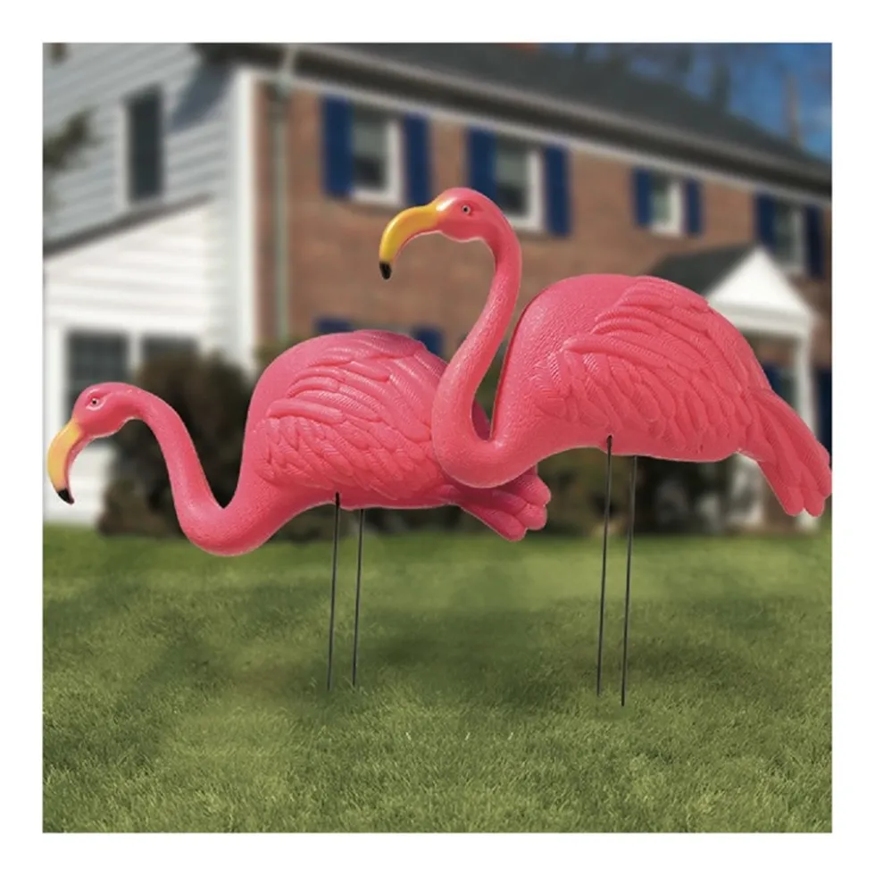 Set de 2 Flamencos para Jardín 50 cm