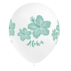 Set de 8 Globos Aloha Turquesa