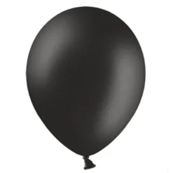 Set de 50 Globos de Látex Negro Pastel 30 cm