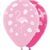 Set de 12 Globos Flamingo Fashion 30 cm