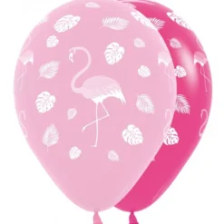 Set de 12 Globos Flamingo Fashion 30 cm