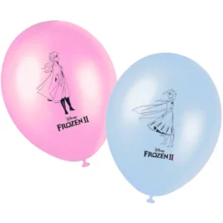 Set de 8 Globos Frozen 2 Elsa y Anna 30 cm