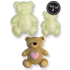 Set de 2 Moldes para Fondant Osito Teddy