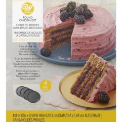 Set de 4 Moldes para Layers Cakes de 20cm