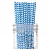 Set de 25 pajitas azul chevron