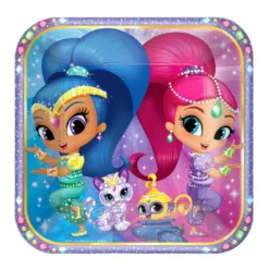 Set de 8 Platos Shimmer y Shine 23 cm