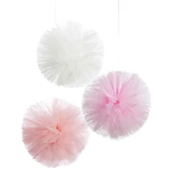 Set de 3 Pompones de Tul