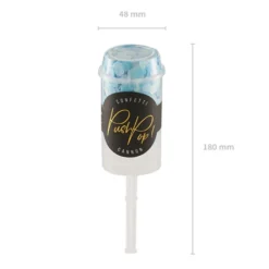 Set de 12 Push Pop Confetti Azul Mix