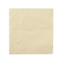 Set de 20 Servilletas color Crema con Relieve