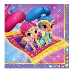 Set de 16 Servilletas Shimmer y Shine