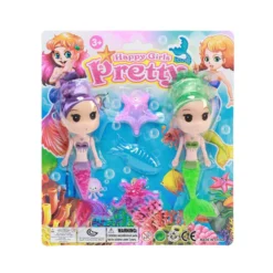 Set de 2 Sirenas de Juguete con Accesorios