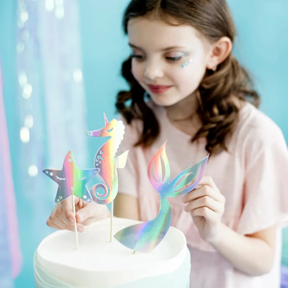 Set de 3 Toppers Sirena Party
