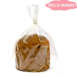 Set Molde de Papel para Panettone + Envoltorio + Cierre - 1 Kg 25 Ud