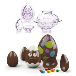 Set 3 Moldes Huevo de Pascua 3D