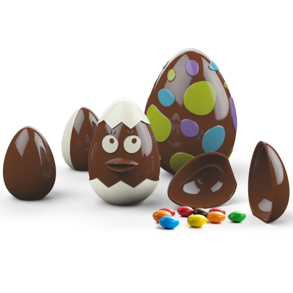 Set 3 Moldes Huevo de Pascua 3D