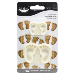Set 2 Moldes para Pies de Bebé