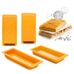 Set 2 Moldes Turrón Liso y Rombos