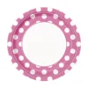 Set 8 Platos Lunares Rosa y Blanco 22 cm