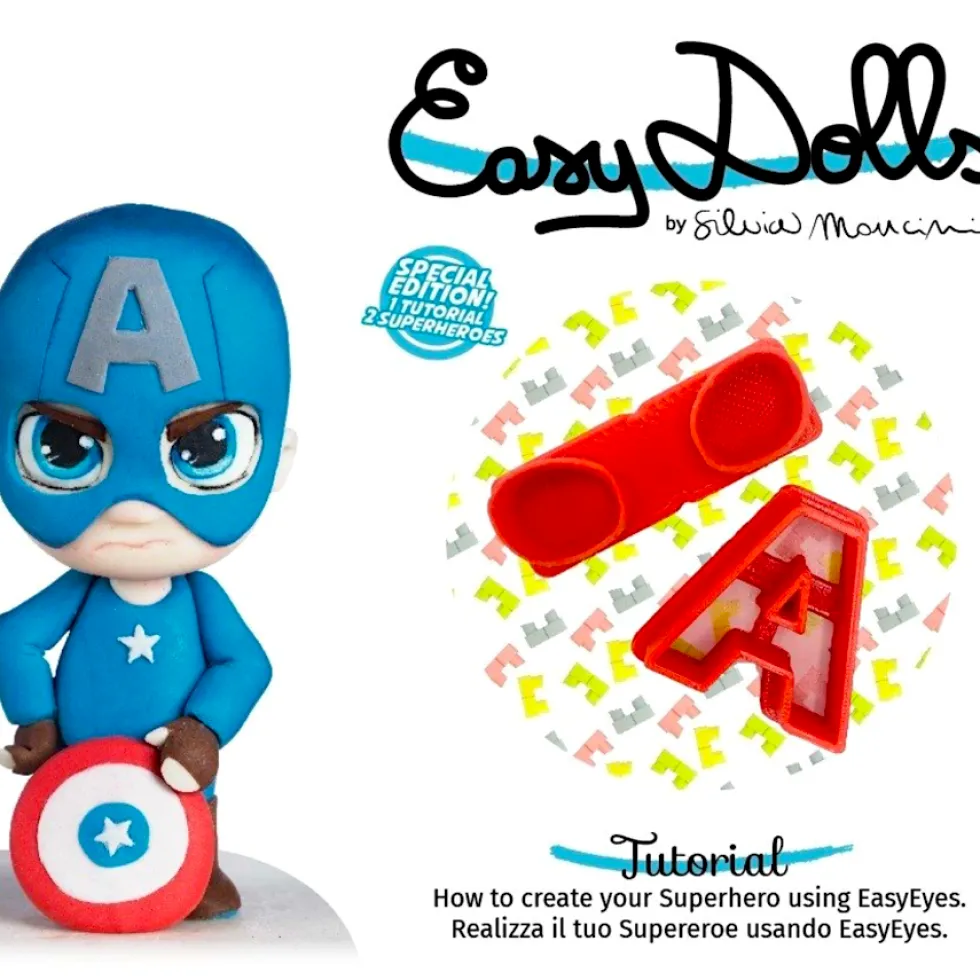 Set tutorial para figuras by Silvia Mancini snow queen superheroes