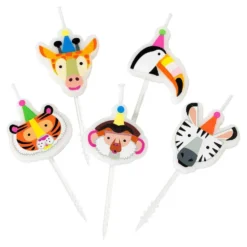 Set 5 Velas Animales de la Selva