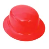 Sombrero Bombín Rojo 26 cm