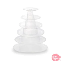 Soporte Transparente para Macarons Redondo 6 Niveles