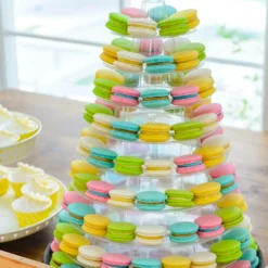 Soporte Transparente para Macarons Redondo 10 Niveles