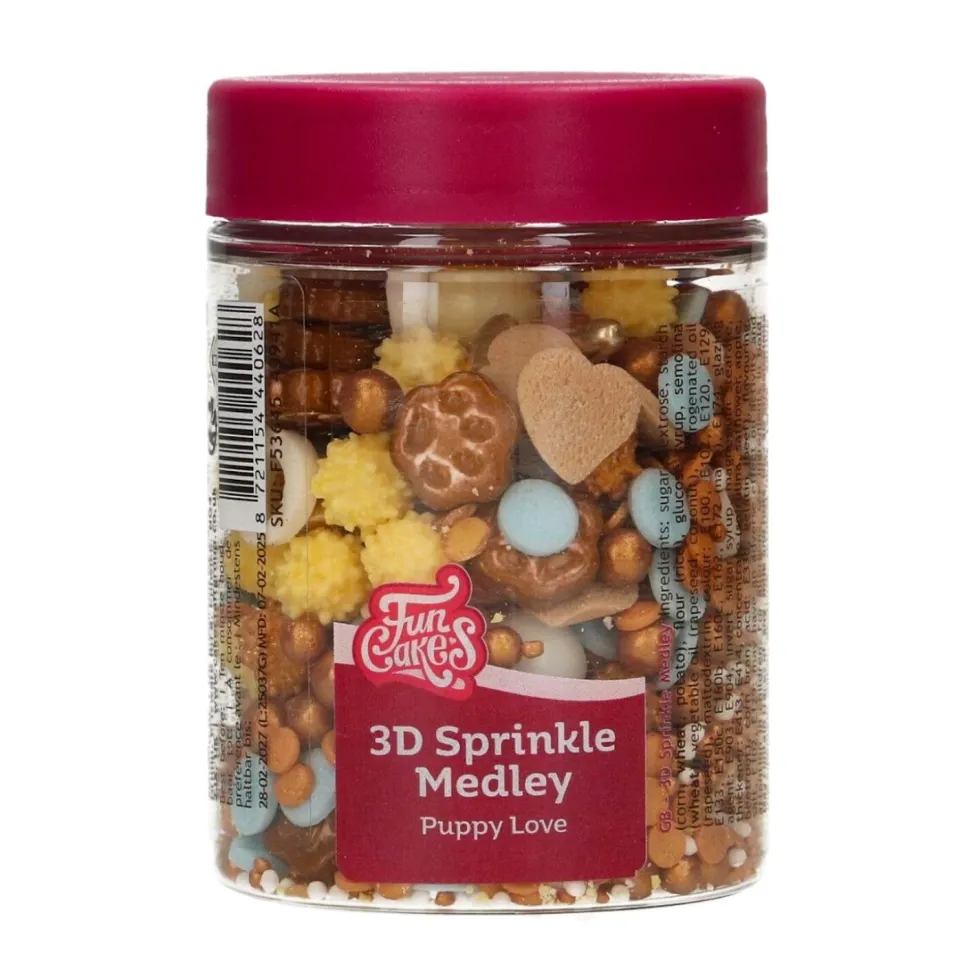 Sprinkles 3D Puppy Love 70 gr - Funcakes