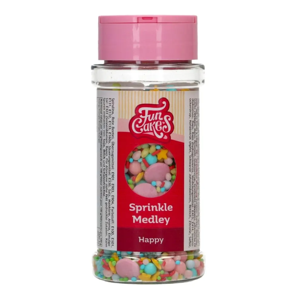 Sprinkles Medley Happy 65 gr - Funcakes