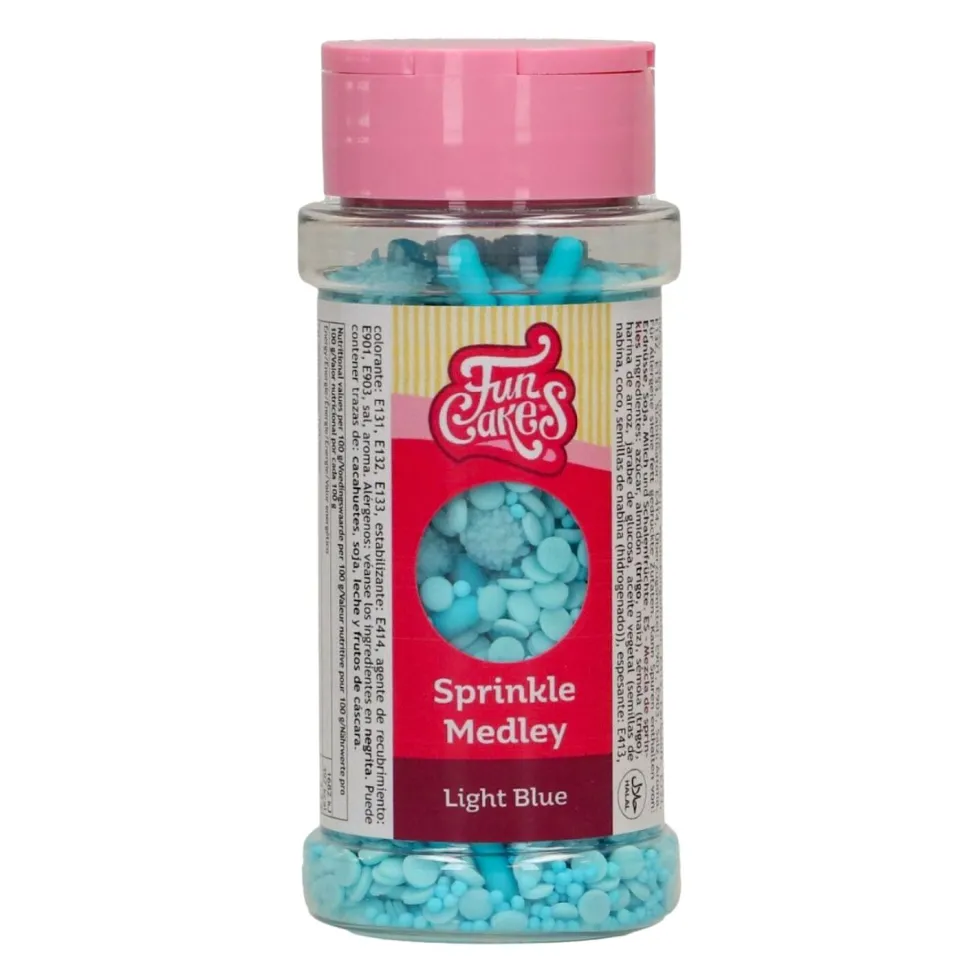 Sprinkles Medley Mix Azul Claro 70 gr - Funcakes