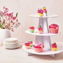 Stand para Dulces y Cupcakes​​​​​​​ Blanco