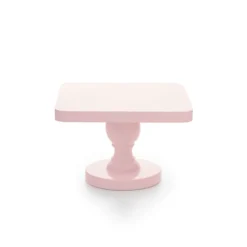 Stand para Tarta Candy Cuadrado Rosa 20 cm