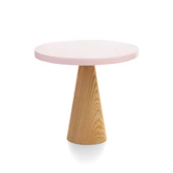 Stand para Tarta Natural Redondo Rosa de 25 cm