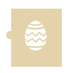 Stencil Huevo de Pascua Zig Zag 5 cm