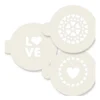 Stencil Love 3 ud