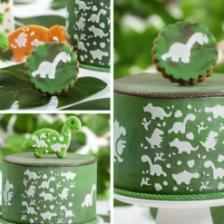 Stencil Decorativo Dinosaurios