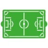 Stencil Decorativo para Tartas Campo de Fútbol 30 cm