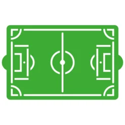 Stencil Decorativo para Tartas Campo de Fútbol 30 cm