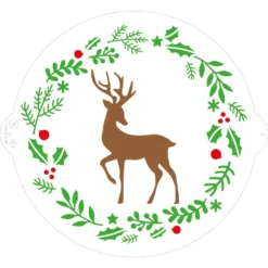 Stencil Reno Navidad 25 cm