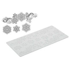 Tapete de Silicona Encajes de Azúcar Copos de Nieve