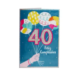 Tarjeta de Felicitación 40 Cumpleaños Modelo B