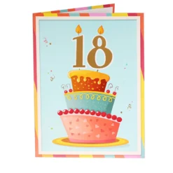 Tarjeta de Felicitación Gigante 18 Cumpleaños