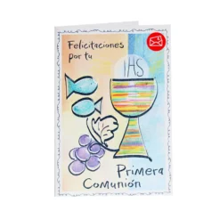 Tarjeta de Felicitación Primera Comunión Modelo C