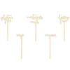 Topper de Madera Carteles Mesa Dulce 5 ud - Partydeco