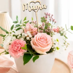 Topper de Madera Natural Mamá 8 cm - Mopec