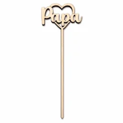 Topper de Madera Papá para Tartas 21 cm x 8 cm - Mopec