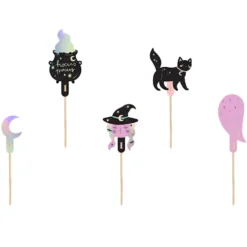 Topper para Cupcakes Halloween 6 ud - Partydeco